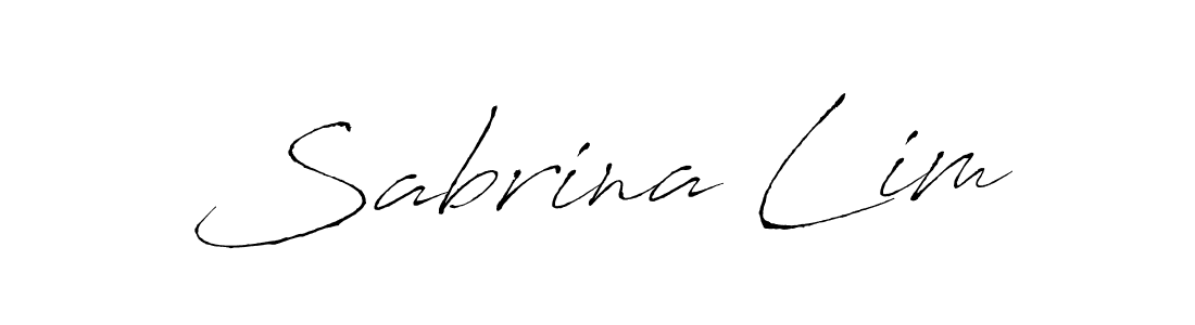 Create a beautiful signature design for name Sabrina Lim. With this signature (Antro_Vectra) fonts, you can make a handwritten signature for free. Sabrina Lim signature style 6 images and pictures png