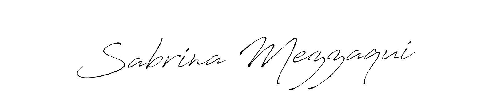 Sabrina Mezzaqui stylish signature style. Best Handwritten Sign (Antro_Vectra) for my name. Handwritten Signature Collection Ideas for my name Sabrina Mezzaqui. Sabrina Mezzaqui signature style 6 images and pictures png