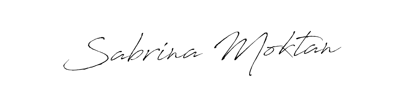 Design your own signature with our free online signature maker. With this signature software, you can create a handwritten (Antro_Vectra) signature for name Sabrina Moktan. Sabrina Moktan signature style 6 images and pictures png
