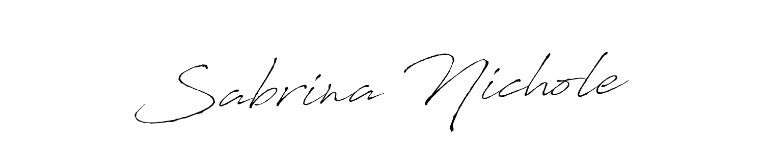 Also we have Sabrina Nichole name is the best signature style. Create professional handwritten signature collection using Antro_Vectra autograph style. Sabrina Nichole signature style 6 images and pictures png