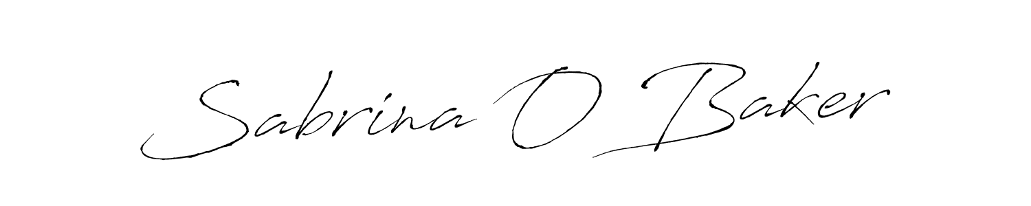 Create a beautiful signature design for name Sabrina O Baker. With this signature (Antro_Vectra) fonts, you can make a handwritten signature for free. Sabrina O Baker signature style 6 images and pictures png