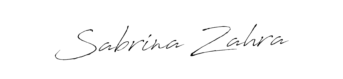 Design your own signature with our free online signature maker. With this signature software, you can create a handwritten (Antro_Vectra) signature for name Sabrina Zahra. Sabrina Zahra signature style 6 images and pictures png