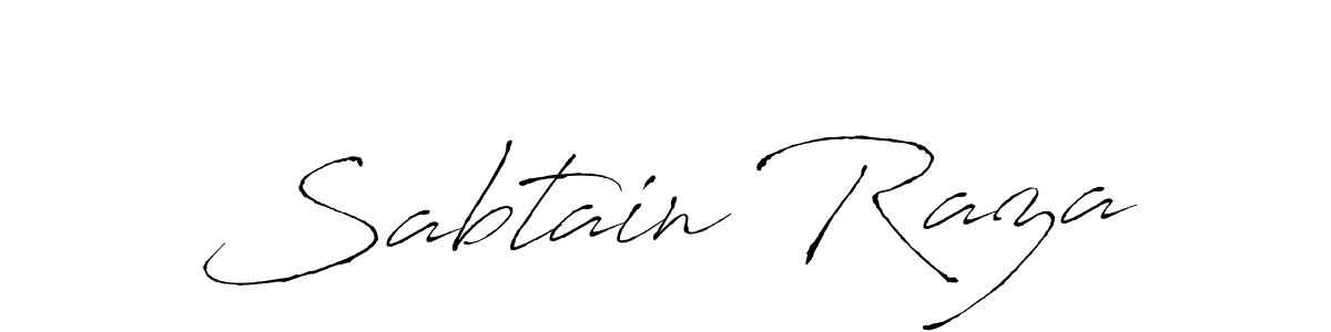 Also we have Sabtain Raza name is the best signature style. Create professional handwritten signature collection using Antro_Vectra autograph style. Sabtain Raza signature style 6 images and pictures png