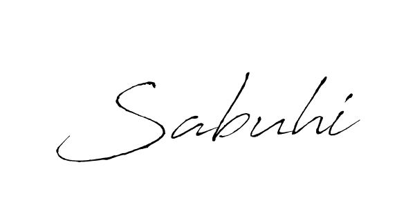 Create a beautiful signature design for name Sabuhi. With this signature (Antro_Vectra) fonts, you can make a handwritten signature for free. Sabuhi signature style 6 images and pictures png