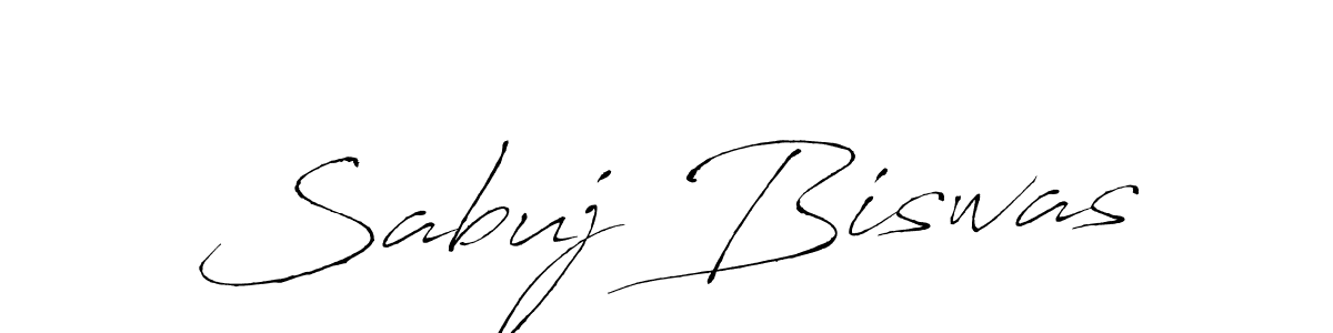 Sabuj Biswas stylish signature style. Best Handwritten Sign (Antro_Vectra) for my name. Handwritten Signature Collection Ideas for my name Sabuj Biswas. Sabuj Biswas signature style 6 images and pictures png