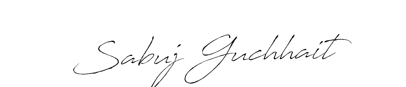 How to make Sabuj Guchhait signature? Antro_Vectra is a professional autograph style. Create handwritten signature for Sabuj Guchhait name. Sabuj Guchhait signature style 6 images and pictures png