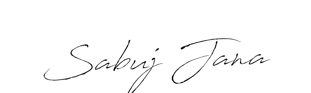 Also we have Sabuj Jana name is the best signature style. Create professional handwritten signature collection using Antro_Vectra autograph style. Sabuj Jana signature style 6 images and pictures png