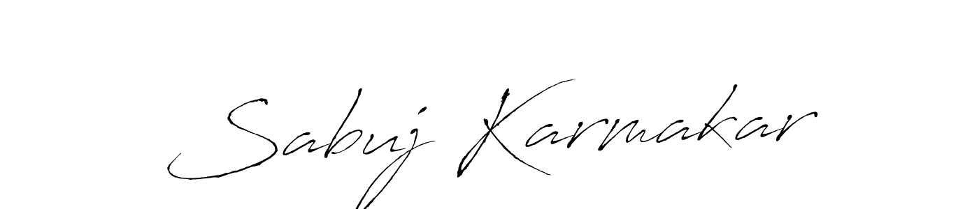 Design your own signature with our free online signature maker. With this signature software, you can create a handwritten (Antro_Vectra) signature for name Sabuj Karmakar. Sabuj Karmakar signature style 6 images and pictures png