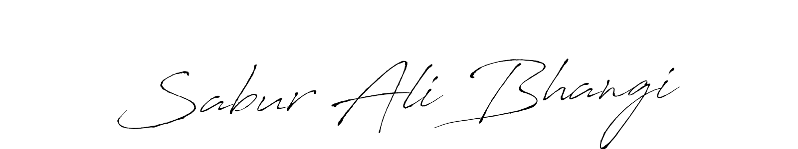 How to make Sabur Ali Bhangi name signature. Use Antro_Vectra style for creating short signs online. This is the latest handwritten sign. Sabur Ali Bhangi signature style 6 images and pictures png