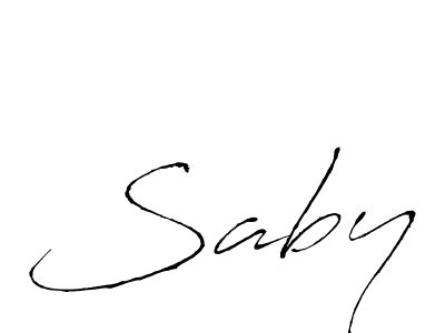 You should practise on your own different ways (Antro_Vectra) to write your name (Saby) in signature. don't let someone else do it for you. Saby signature style 6 images and pictures png