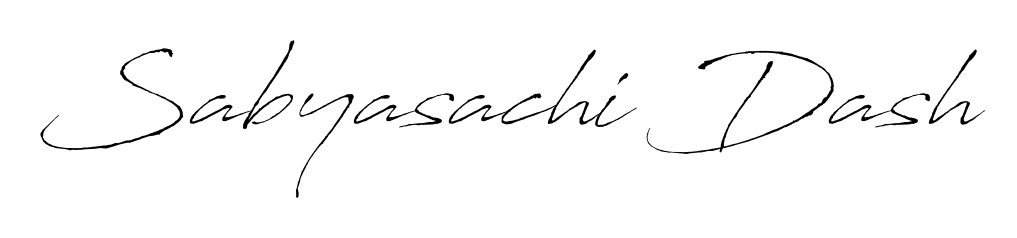 Looking for an artistic signature for Sabyasachi Dash? The Antro_Vectra calligraphy style gives a sophisticated flow suitable for business cards and emails. Sabyasachi Dash signature style 6 images and pictures png