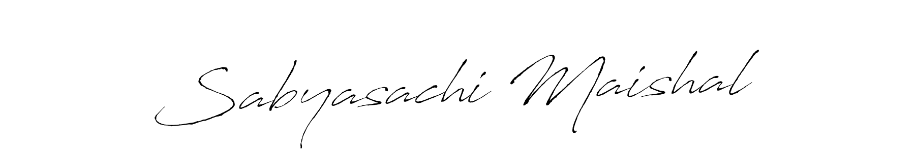 How to make Sabyasachi Maishal name signature. Use Antro_Vectra style for creating short signs online. This is the latest handwritten sign. Sabyasachi Maishal signature style 6 images and pictures png