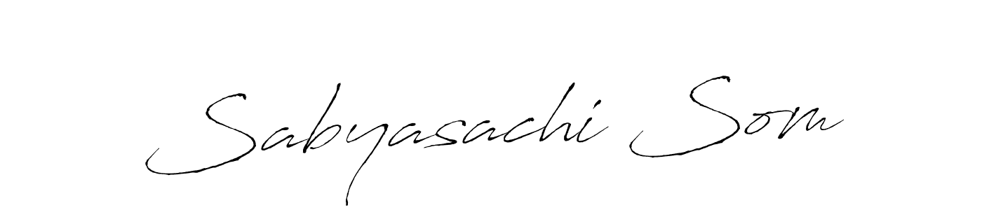 How to make Sabyasachi Som name signature. Use Antro_Vectra style for creating short signs online. This is the latest handwritten sign. Sabyasachi Som signature style 6 images and pictures png