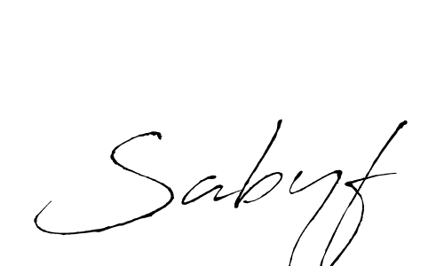 Sabyf stylish signature style. Best Handwritten Sign (Antro_Vectra) for my name. Handwritten Signature Collection Ideas for my name Sabyf. Sabyf signature style 6 images and pictures png