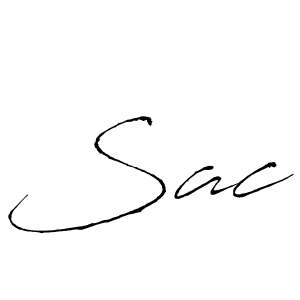 How to make Sac signature? Antro_Vectra is a professional autograph style. Create handwritten signature for Sac name. Sac signature style 6 images and pictures png