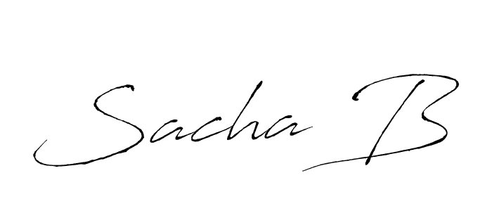 Antro_Vectra is a professional signature style that is perfect for those who want to add a touch of class to their signature. It is also a great choice for those who want to make their signature more unique. Get Sacha B name to fancy signature for free. Sacha B signature style 6 images and pictures png