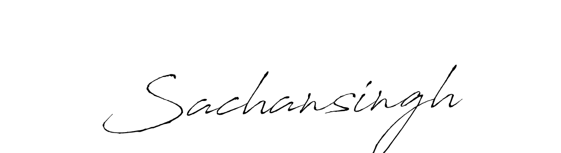 Create a beautiful signature design for name Sachansingh. With this signature (Antro_Vectra) fonts, you can make a handwritten signature for free. Sachansingh signature style 6 images and pictures png