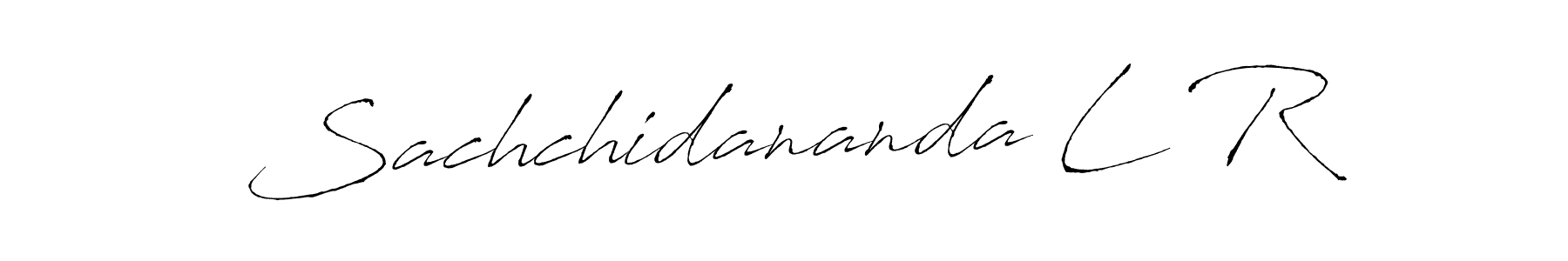 How to Draw Sachchidananda L R signature style? Antro_Vectra is a latest design signature styles for name Sachchidananda L R. Sachchidananda L R signature style 6 images and pictures png