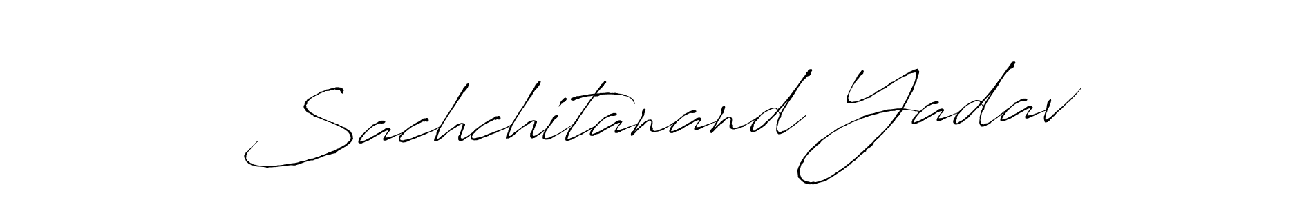 Create a beautiful signature design for name Sachchitanand Yadav. With this signature (Antro_Vectra) fonts, you can make a handwritten signature for free. Sachchitanand Yadav signature style 6 images and pictures png