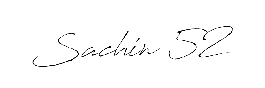 How to make Sachin 52 name signature. Use Antro_Vectra style for creating short signs online. This is the latest handwritten sign. Sachin 52 signature style 6 images and pictures png