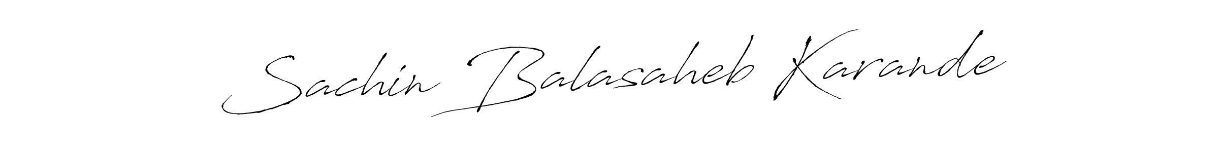 Make a beautiful signature design for name Sachin Balasaheb Karande. With this signature (Antro_Vectra) style, you can create a handwritten signature for free. Sachin Balasaheb Karande signature style 6 images and pictures png