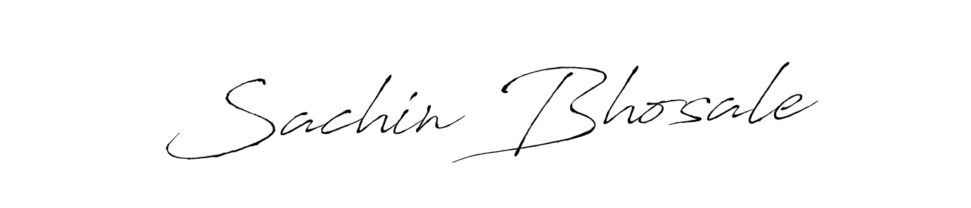 Make a beautiful signature design for name Sachin Bhosale. With this signature (Antro_Vectra) style, you can create a handwritten signature for free. Sachin Bhosale signature style 6 images and pictures png