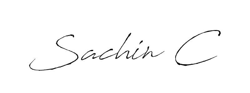 Create a beautiful signature design for name Sachin C. With this signature (Antro_Vectra) fonts, you can make a handwritten signature for free. Sachin C signature style 6 images and pictures png