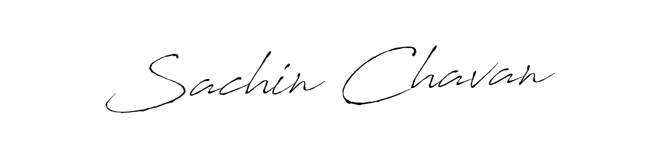 How to make Sachin Chavan name signature. Use Antro_Vectra style for creating short signs online. This is the latest handwritten sign. Sachin Chavan signature style 6 images and pictures png