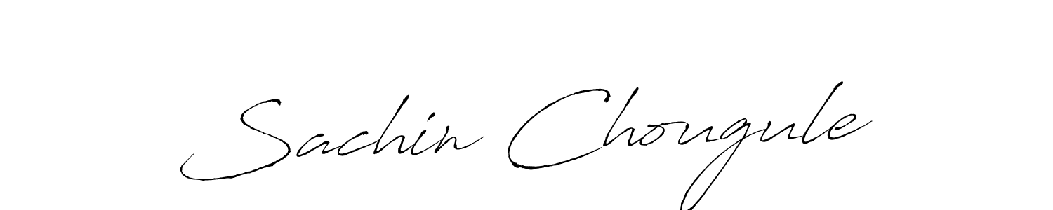 Sachin Chougule stylish signature style. Best Handwritten Sign (Antro_Vectra) for my name. Handwritten Signature Collection Ideas for my name Sachin Chougule. Sachin Chougule signature style 6 images and pictures png