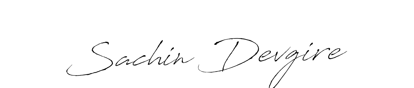 Make a beautiful signature design for name Sachin Devgire. With this signature (Antro_Vectra) style, you can create a handwritten signature for free. Sachin Devgire signature style 6 images and pictures png