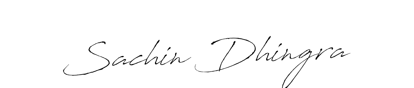 Use a signature maker to create a handwritten signature online. With this signature software, you can design (Antro_Vectra) your own signature for name Sachin Dhingra. Sachin Dhingra signature style 6 images and pictures png