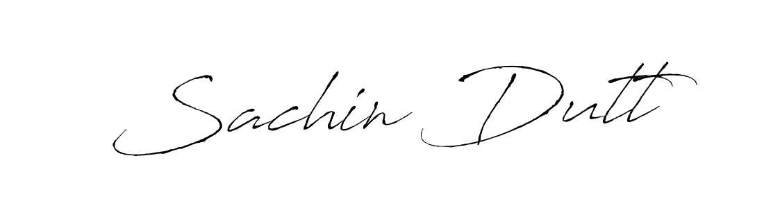 Make a beautiful signature design for name Sachin Dutt. With this signature (Antro_Vectra) style, you can create a handwritten signature for free. Sachin Dutt signature style 6 images and pictures png