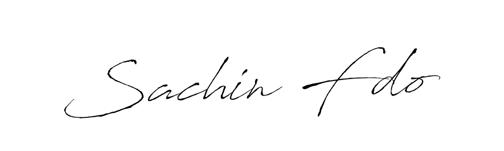 Design your own signature with our free online signature maker. With this signature software, you can create a handwritten (Antro_Vectra) signature for name Sachin Fdo. Sachin Fdo signature style 6 images and pictures png