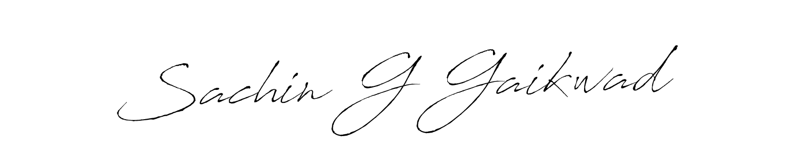 Use a signature maker to create a handwritten signature online. With this signature software, you can design (Antro_Vectra) your own signature for name Sachin G Gaikwad. Sachin G Gaikwad signature style 6 images and pictures png