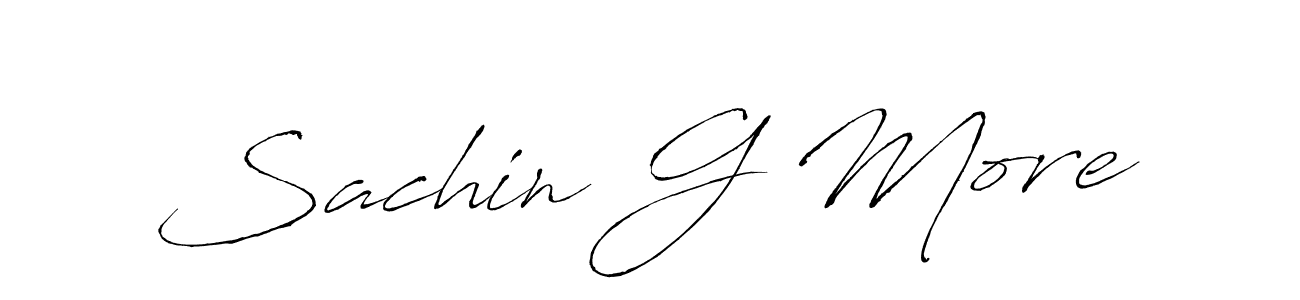 How to make Sachin G More signature? Antro_Vectra is a professional autograph style. Create handwritten signature for Sachin G More name. Sachin G More signature style 6 images and pictures png