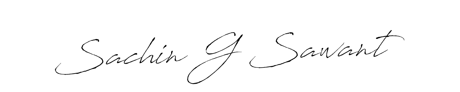 Sachin G Sawant stylish signature style. Best Handwritten Sign (Antro_Vectra) for my name. Handwritten Signature Collection Ideas for my name Sachin G Sawant. Sachin G Sawant signature style 6 images and pictures png