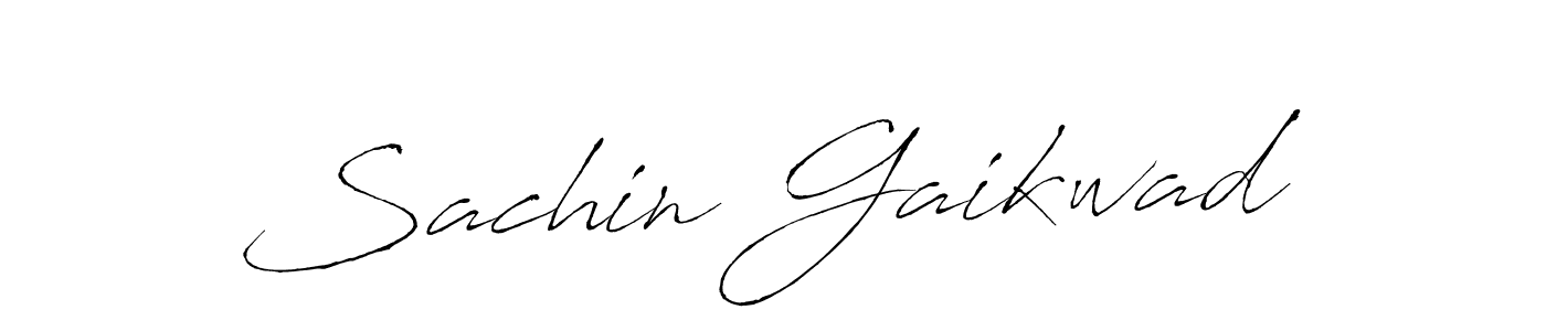 Make a beautiful signature design for name Sachin Gaikwad. With this signature (Antro_Vectra) style, you can create a handwritten signature for free. Sachin Gaikwad signature style 6 images and pictures png