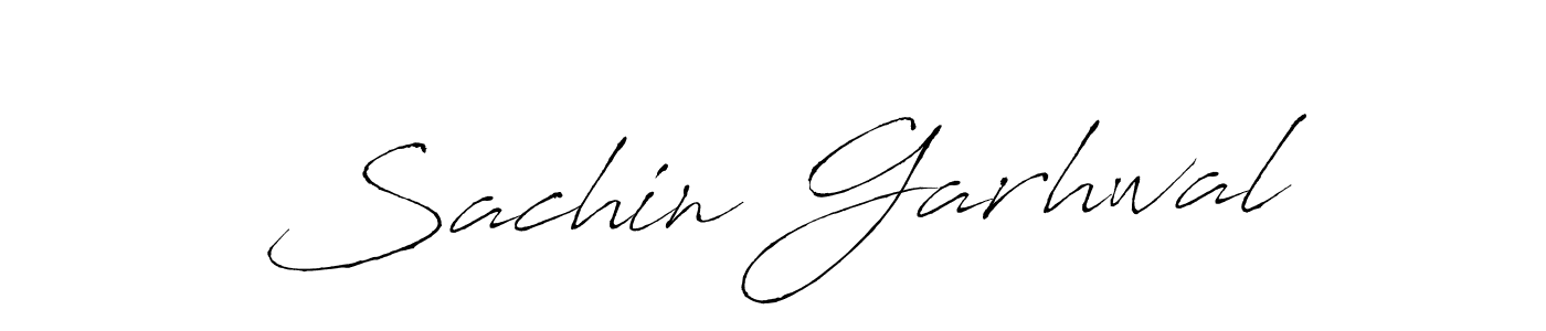 Design your own signature with our free online signature maker. With this signature software, you can create a handwritten (Antro_Vectra) signature for name Sachin Garhwal. Sachin Garhwal signature style 6 images and pictures png