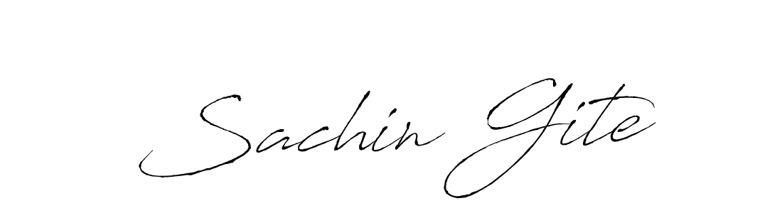You can use this online signature creator to create a handwritten signature for the name Sachin Gite. This is the best online autograph maker. Sachin Gite signature style 6 images and pictures png