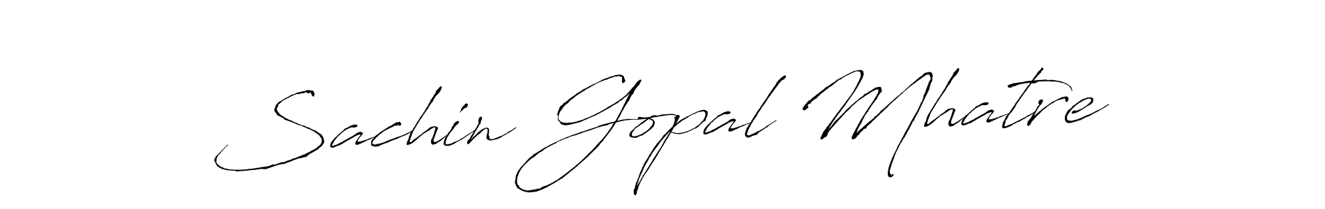 Create a beautiful signature design for name Sachin Gopal Mhatre. With this signature (Antro_Vectra) fonts, you can make a handwritten signature for free. Sachin Gopal Mhatre signature style 6 images and pictures png