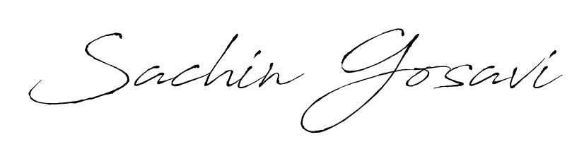 How to make Sachin Gosavi signature? Antro_Vectra is a professional autograph style. Create handwritten signature for Sachin Gosavi name. Sachin Gosavi signature style 6 images and pictures png