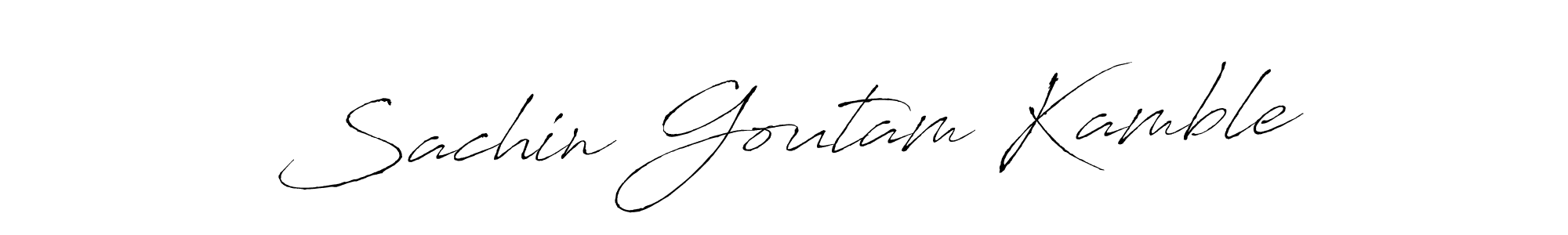 Make a short Sachin Goutam Kamble signature style. Manage your documents anywhere anytime using Antro_Vectra. Create and add eSignatures, submit forms, share and send files easily. Sachin Goutam Kamble signature style 6 images and pictures png