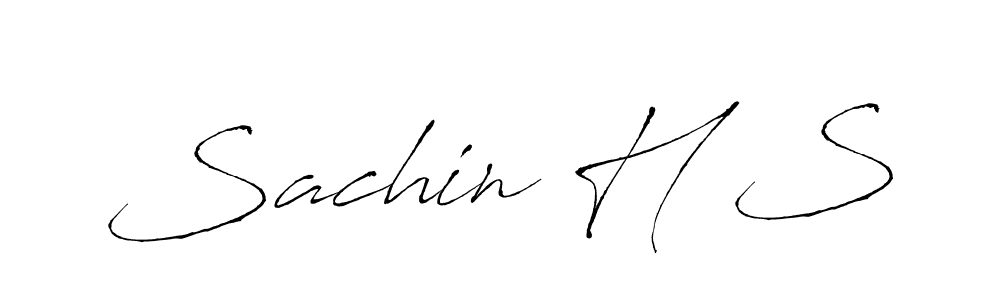 Antro_Vectra is a professional signature style that is perfect for those who want to add a touch of class to their signature. It is also a great choice for those who want to make their signature more unique. Get Sachin H S name to fancy signature for free. Sachin H S signature style 6 images and pictures png