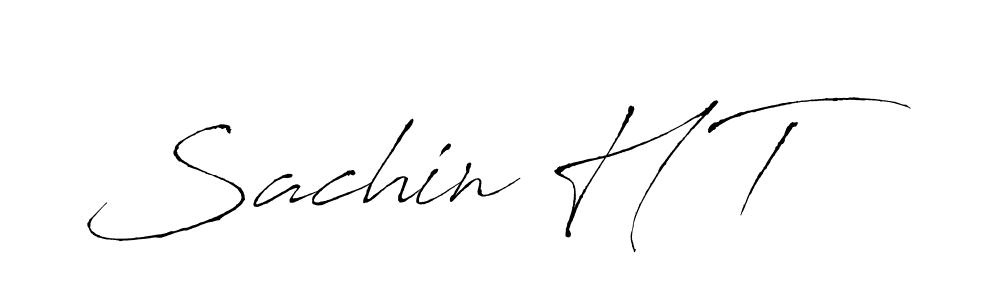 Sachin H T stylish signature style. Best Handwritten Sign (Antro_Vectra) for my name. Handwritten Signature Collection Ideas for my name Sachin H T. Sachin H T signature style 6 images and pictures png