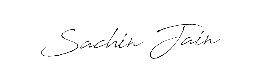 Use a signature maker to create a handwritten signature online. With this signature software, you can design (Antro_Vectra) your own signature for name Sachin Jain. Sachin Jain signature style 6 images and pictures png