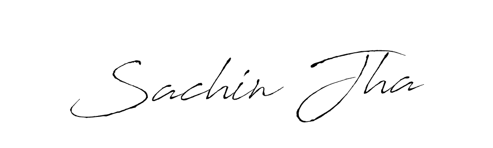 Design your own signature with our free online signature maker. With this signature software, you can create a handwritten (Antro_Vectra) signature for name Sachin Jha. Sachin Jha signature style 6 images and pictures png