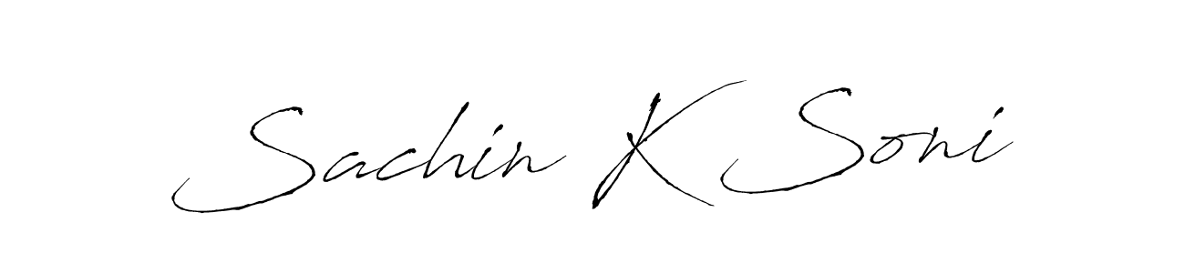 if you are searching for the best signature style for your name Sachin K Soni. so please give up your signature search. here we have designed multiple signature styles  using Antro_Vectra. Sachin K Soni signature style 6 images and pictures png