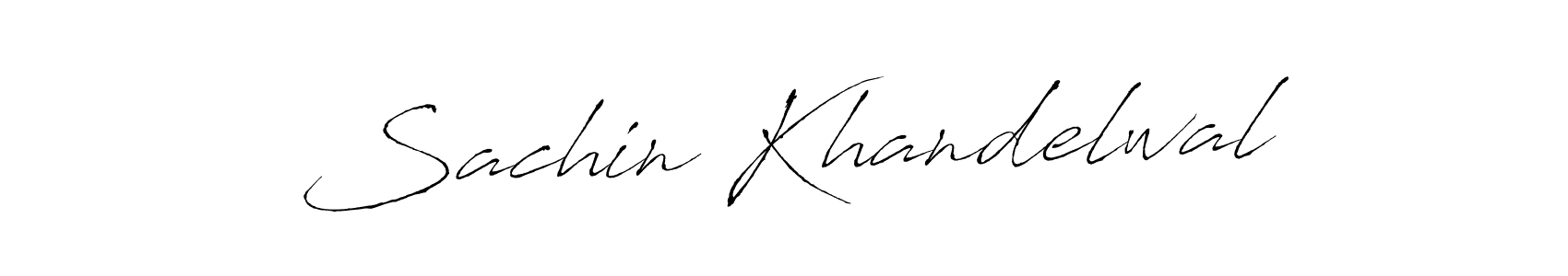 Create a beautiful signature design for name Sachin Khandelwal. With this signature (Antro_Vectra) fonts, you can make a handwritten signature for free. Sachin Khandelwal signature style 6 images and pictures png