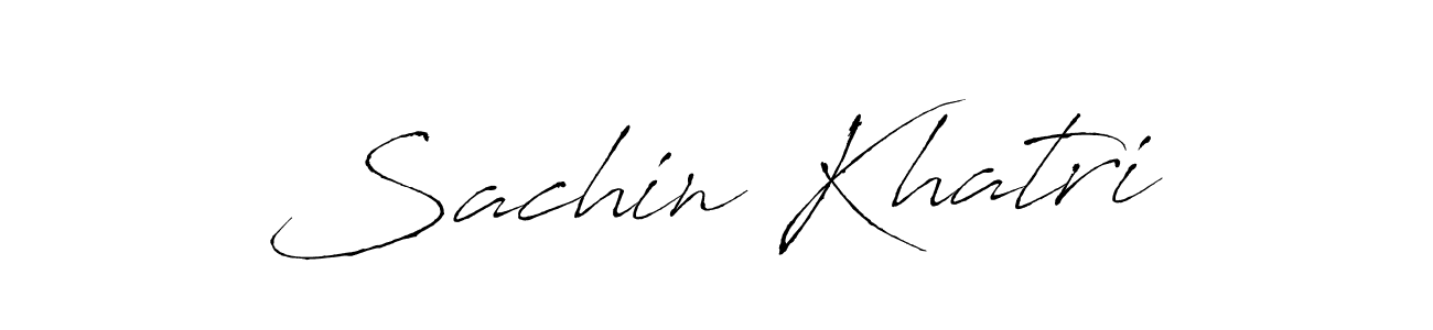 You should practise on your own different ways (Antro_Vectra) to write your name (Sachin Khatri) in signature. don't let someone else do it for you. Sachin Khatri signature style 6 images and pictures png