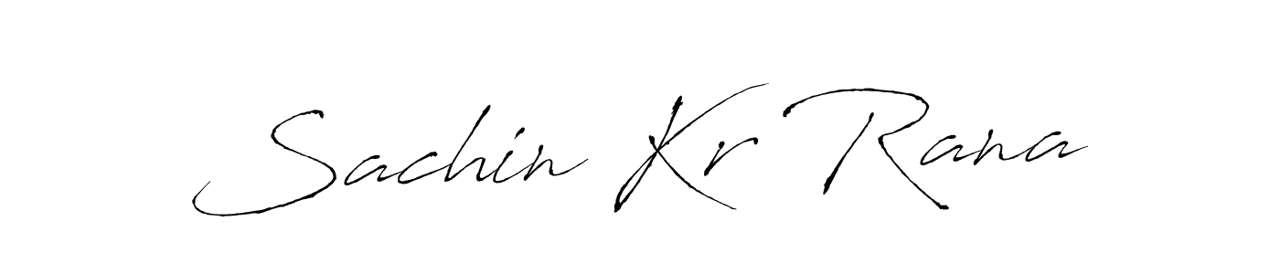 Create a beautiful signature design for name Sachin Kr Rana. With this signature (Antro_Vectra) fonts, you can make a handwritten signature for free. Sachin Kr Rana signature style 6 images and pictures png